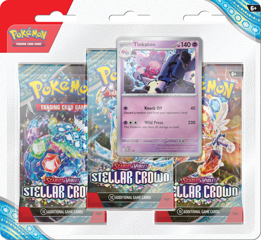 Scarlet & Violet: Stellar Crown - 3 Pack Blister (Tinkaton)