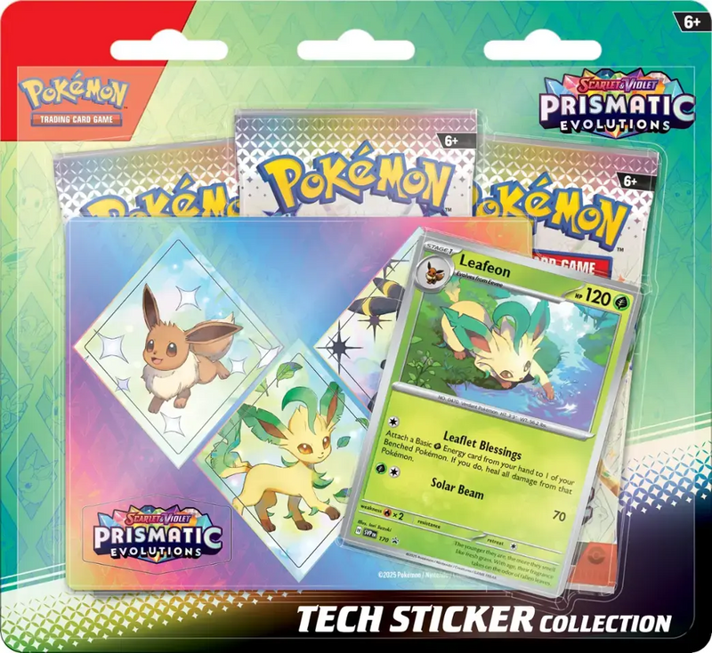 Scarlet & Violet - Prismatic Evolutions - Tech Sticker Collection (Leafeon)