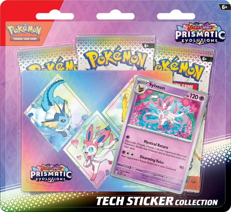 Scarlet & Violet - Prismatic Evolutions - Tech Sticker Collection (Sylveon)