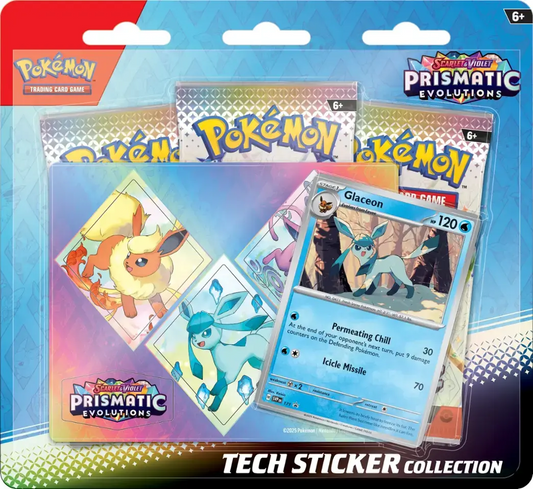 *Pre-Order* Scarlet & Violet - Prismatic Evolutions - Tech Sticker Collection (Glaceon)