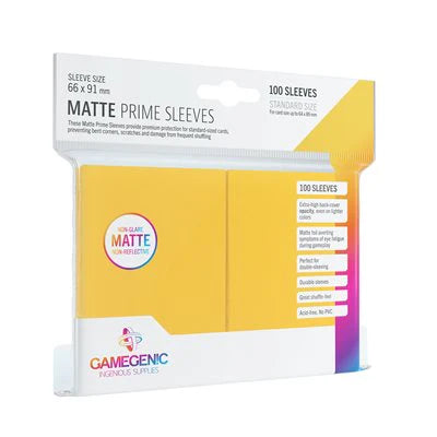 Gamegenic - Matte Sleeves - Yellow