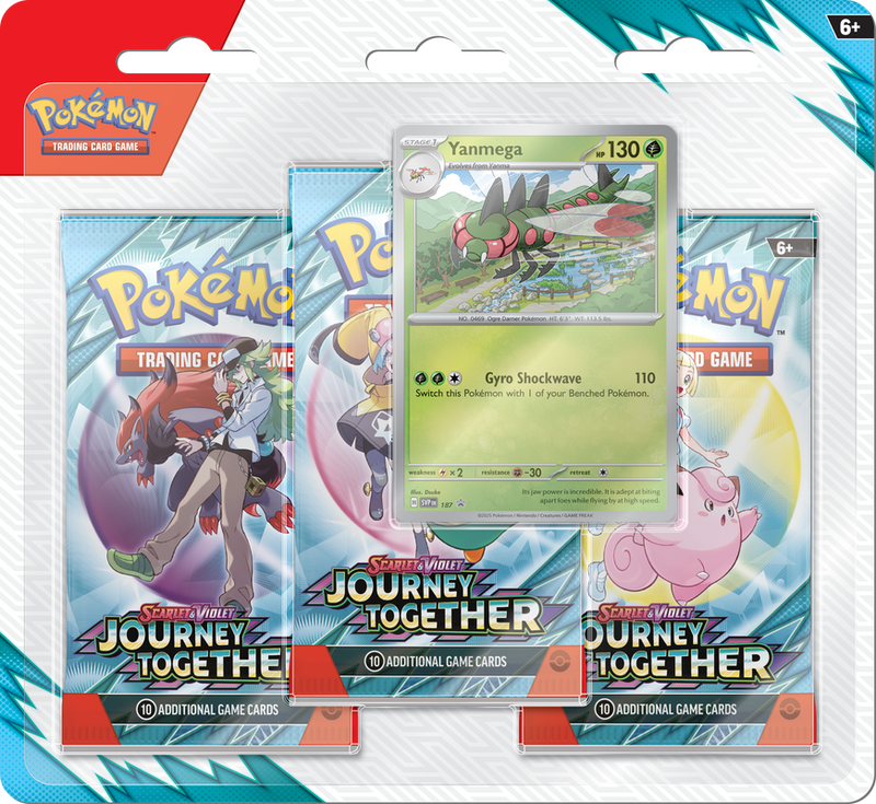 *Pre-Order* Pokémon - Scarlet & Violet Journey Together - 3 Pack Blister (Yanmega)