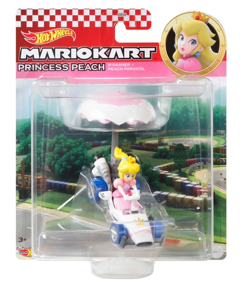 Hot Wheels - Princess Peach B-Dasher + Peach Parasol