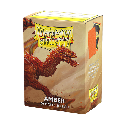 Dragon Shield - Standard Matte Sleeves - Amber (100)