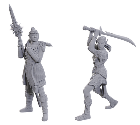 Dungeons &amp; Dragons - Lae'zel &amp; Shadowheart - Mini Figure (Unpainted)