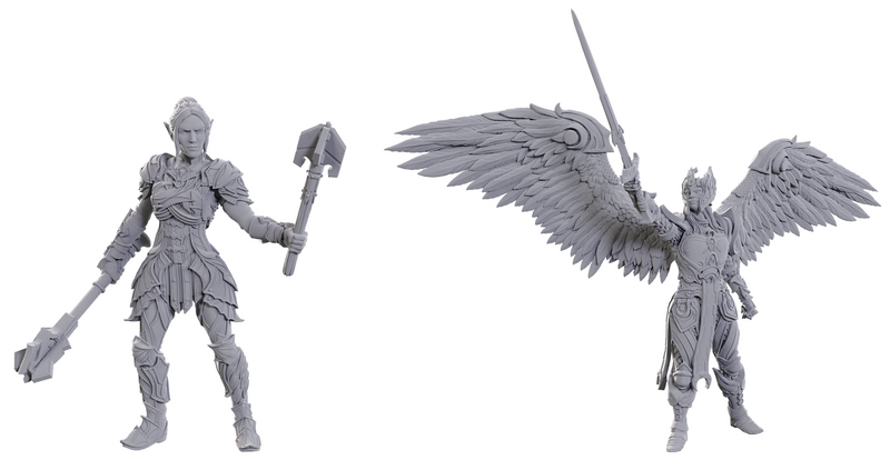 Dungeons &amp; Dragons - Lady Aylin &amp; Minthara - Mini Figure (Unpainted)