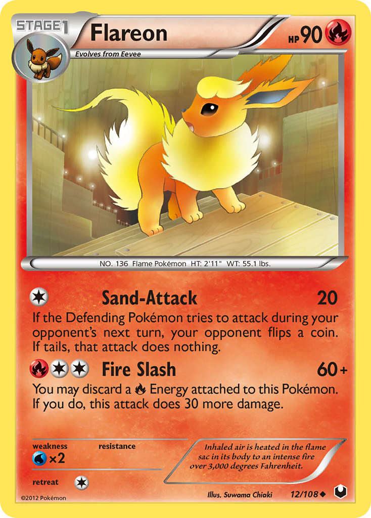 Flareon (12/108) [Black &amp; White: Dark Explorers] 