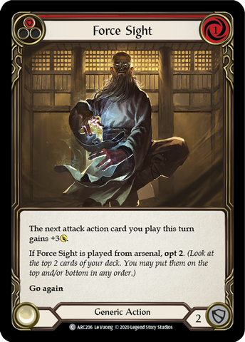 Force Sight (Red) [U-ARC206] (Arcane Rising Unlimited) Unlimited Rainbow Foil 