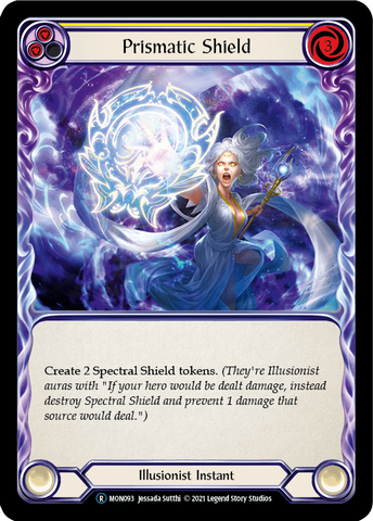 Prismatic Shield (Yellow) [U-MON093-RF] (Monarch Unlimited) Unlimited Rainbow Foil 
