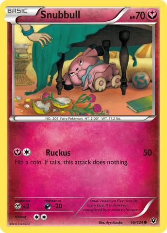 Snubbull (68/124) [XY: Fates Collide] 