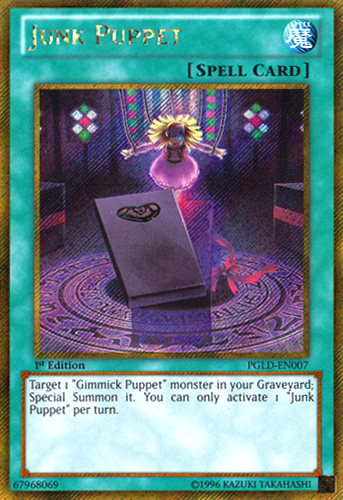 Junk Puppet [PGLD-EN007] Gold Secret Rare 
