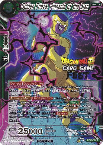 Golden Frieza, Pinnacle of the Clan (Card Game Fest 2022) (BT13-076) [Tournament Promotion Cards] 