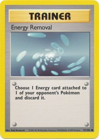 Energy Removal (92/102) [Base Set Unlimited] 