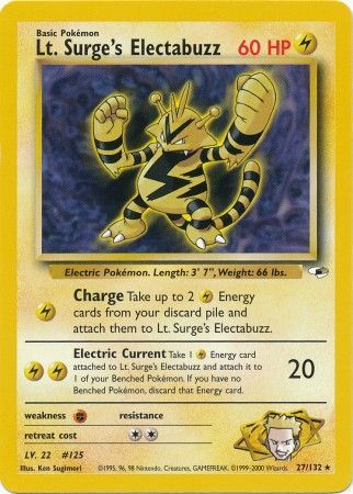 Lt. Surge's Electabuzz (27/132) [Gym Heroes Unlimited] 