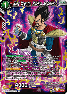 King Vegeta, Hidden Ambitions (BT13-020) [Supreme Rivalry] 