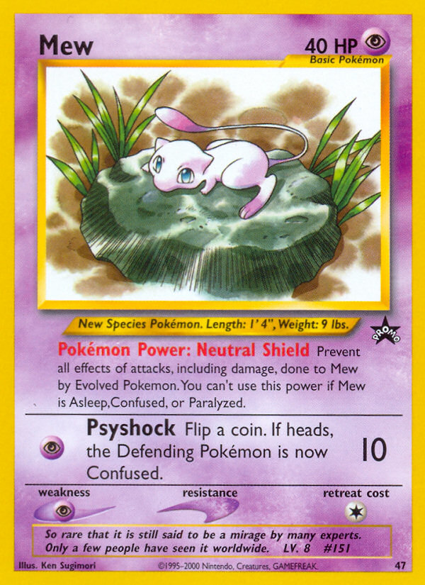 Mew (47) [Wizards of the Coast: Black Star Promos] 