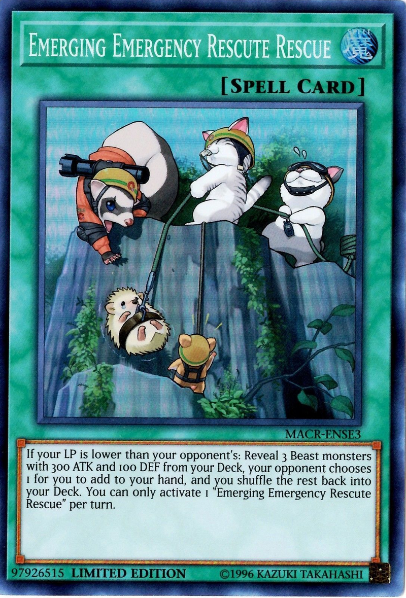 Emerging Emergency Rescute Rescue [MACR-ENSE3] Super Rare 