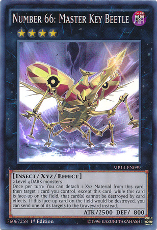 Number 66: Master Key Beetle [MP14-EN099] Super Rare 