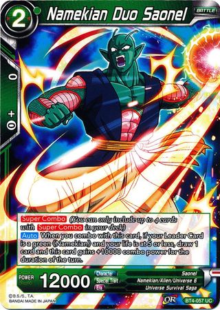 Namekian Duo Saonel (BT4-057) [Colossal Warfare] 