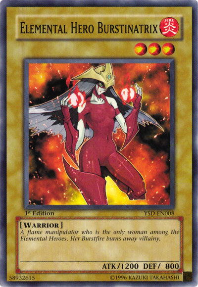 Elemental Hero Burstinatrix [YSD-EN008] Common 