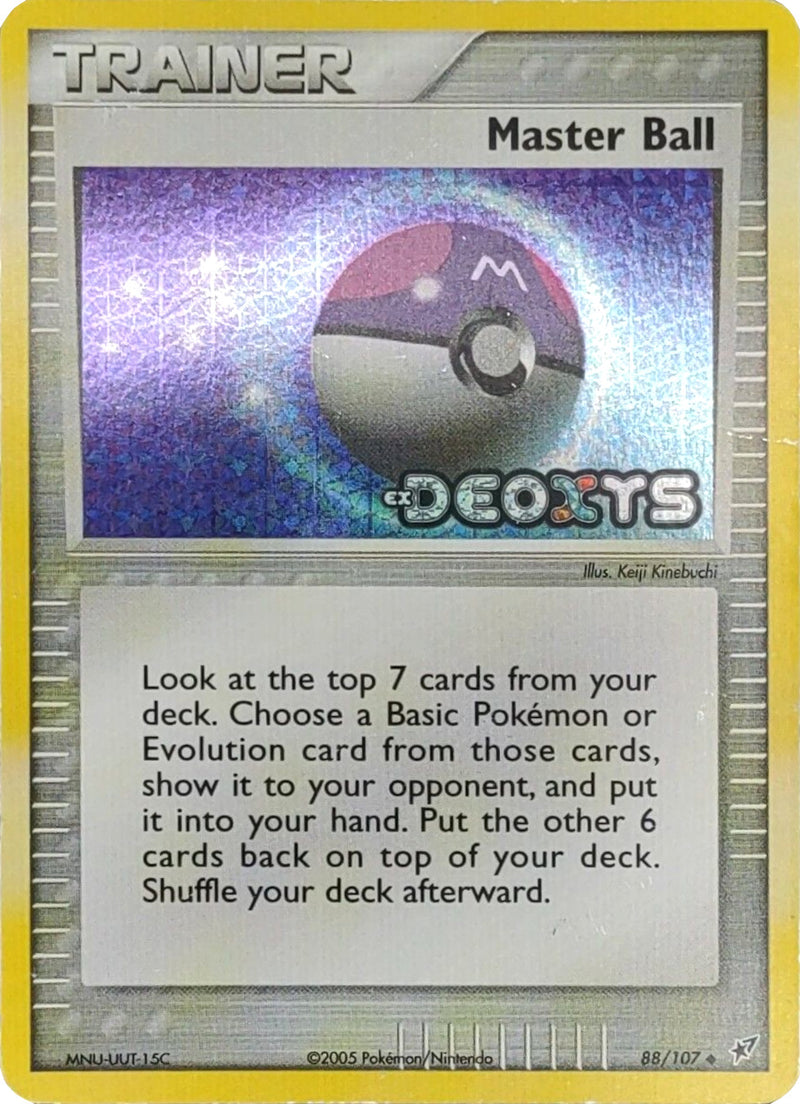 Master Ball (88/107) (Stamped) [EX: Deoxys] 