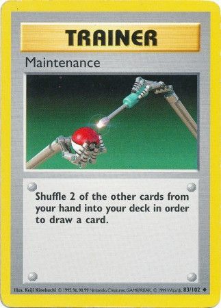 Maintenance (83/102) [Base Set Shadowless Unlimited] 