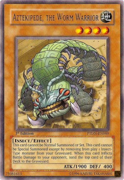Aztekipede, the Worm Warrior [PTDN-EN089] Rare 