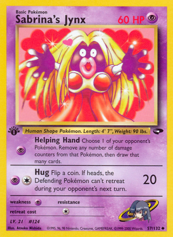 Sabrina's Jynx (57/132) [Gym Challenge 1st Edition] 