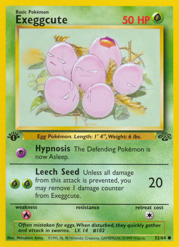 Exeggcute (52/64) [Jungle 1st Edition] 