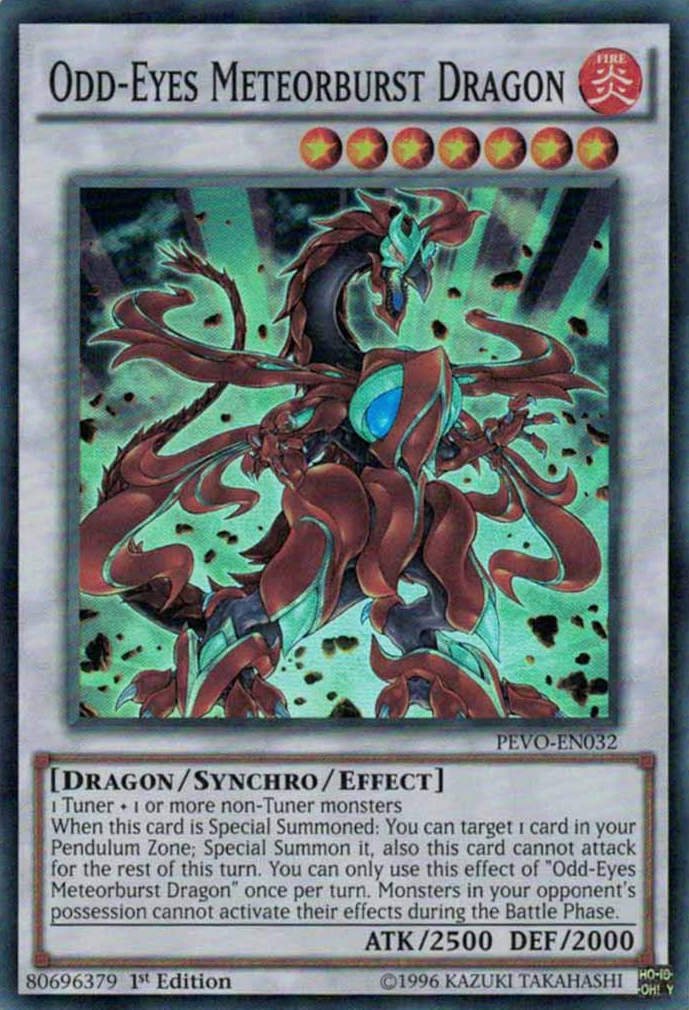 Odd-Eyes Meteorburst Dragon [PEVO-EN032] Super Rare 