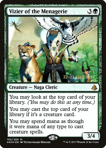 Vizier of the Menagerie [Amonkhet Prerelease Promos] 