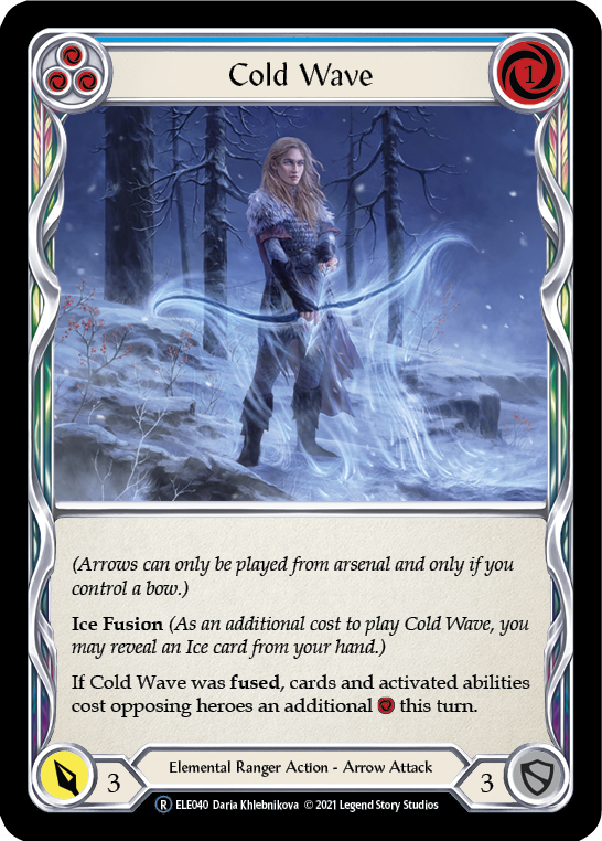 Cold Wave (Blue) [U-ELE040] (Tales of Aria Unlimited) Unlimited Rainbow Foil 