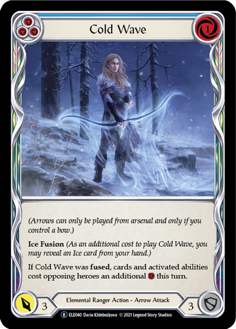 Cold Wave (Blue) [U-ELE040] (Tales of Aria Unlimited) Unlimited Rainbow Foil 