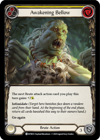 Awakening Bellow (Yellow) [U-WTR033] (Welcome to Rathe Unlimited) Unlimited Rainbow Foil 