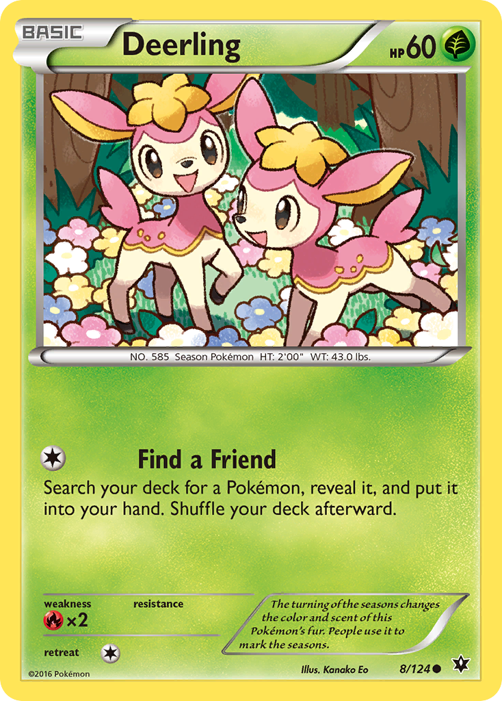 Deerling (8/124) [XY: Fates Collide] 