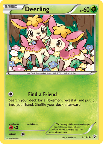 Deerling (8/124) [XY: Fates Collide] 
