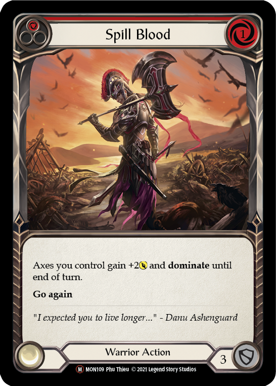 Spill Blood [U-MON109-RF] (Monarch Unlimited) Unlimited Rainbow Foil 
