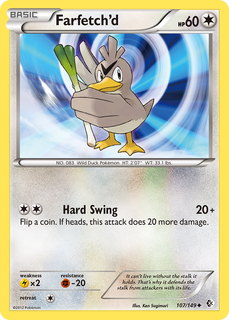 Farfetch'd (107/149) [Black &amp; White: Boundaries Crossed] 