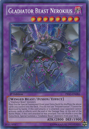 Gladiator Beast Nerokius [PRIO-EN086] Secret Rare 