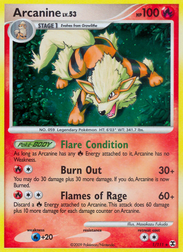Arcanine (1/111) [Platinum: Rising Rivals] 