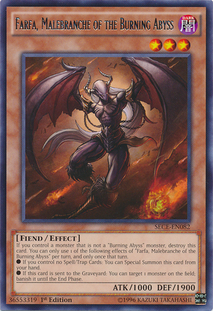Farfa, Malebranche of the Burning Abyss [SECE-EN082] Rare 