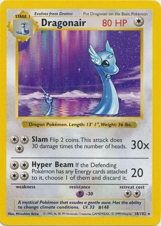 Dragonair (18/102) [Base Set Shadowless Unlimited] 