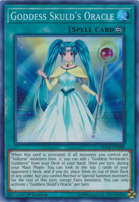 Goddess Skuld's Oracle [SHVA-EN008] Super Rare 
