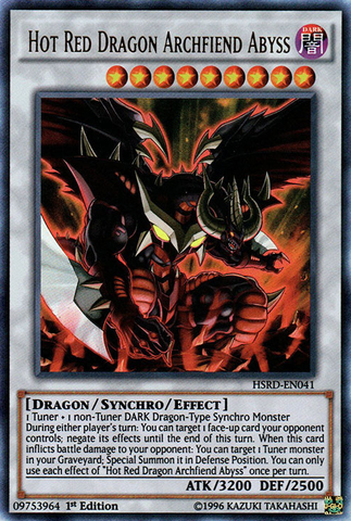 Hot Red Dragon Archfiend Abyss [HSRD-EN041] Ultra Rare 