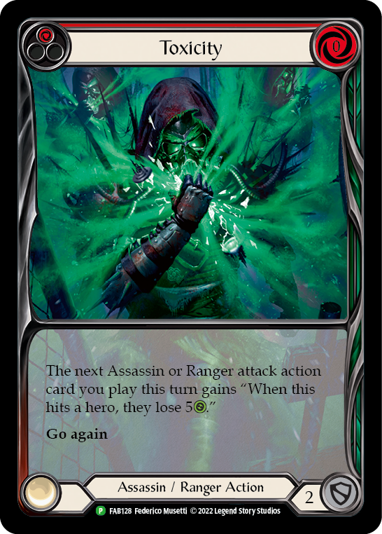 Toxicity (Red) [FAB128] (Promo) Rainbow Foil