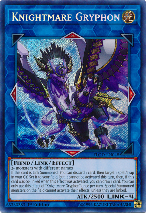 Knightmare Gryphon [FLOD-EN048] Secret Rare 