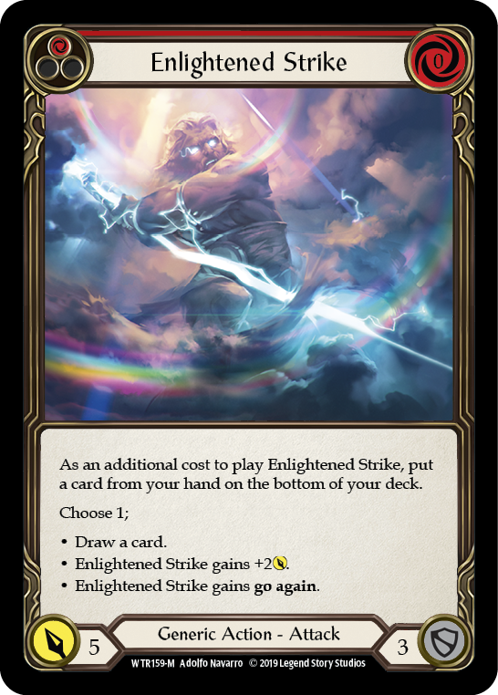 Enlightened Strike [WTR159-M] (Welcome to Rathe) Alpha Print Rainbow Foil 
