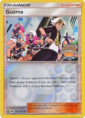 Guzma (115a/147) (Regional Championship Promo Staff) [Sun &amp; Moon: Burning Shadows] 