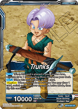Trunks // Trunks, the Hero's Successor (BT14-031) [Cross Spirits] 