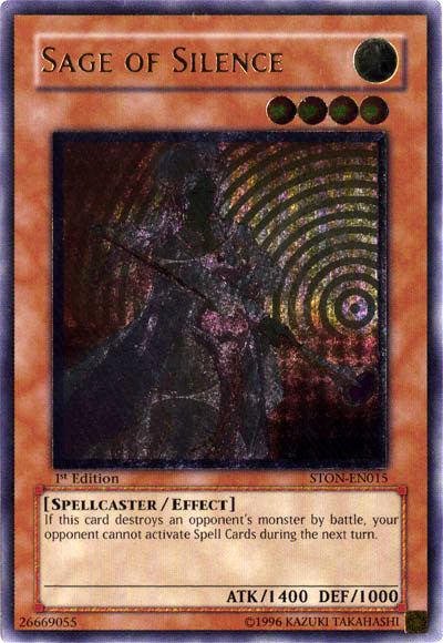 Sage of Silence [STON-EN015] Ultimate Rare 
